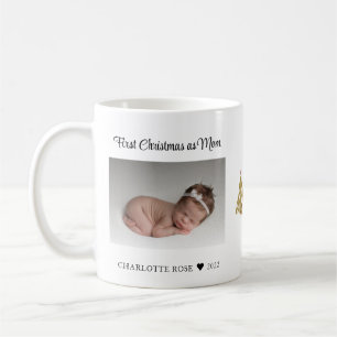 First Christmas as Mom New Baby Photo Coffee Mug