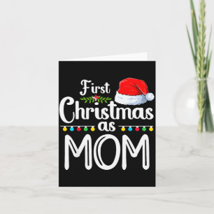 First Christmas As Mom New Mom 1st Christmas Xmas  Card