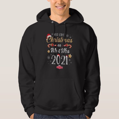 First Christmas As Mr And Mrs Honeymoon Married Ch Hoodie