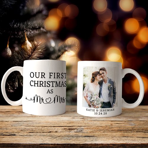 First Christmas as Mr and Mrs Photo Coffee Mug