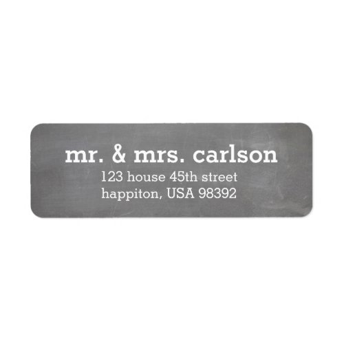 First Christmas as Mr  Mrs Chalkboard  Label