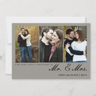 First Christmas as Mr. & Mrs. Collage Photo Card