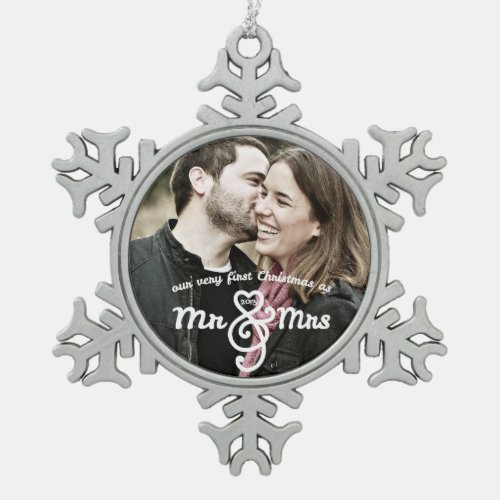 First Christmas as Mr  Mrs Keepsake Ornament