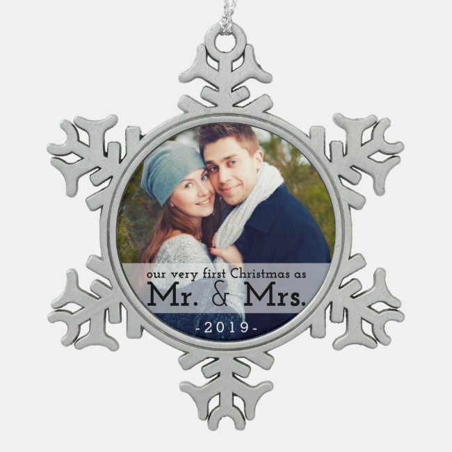 First Christmas as Mr & Mrs Keepsake Ornament