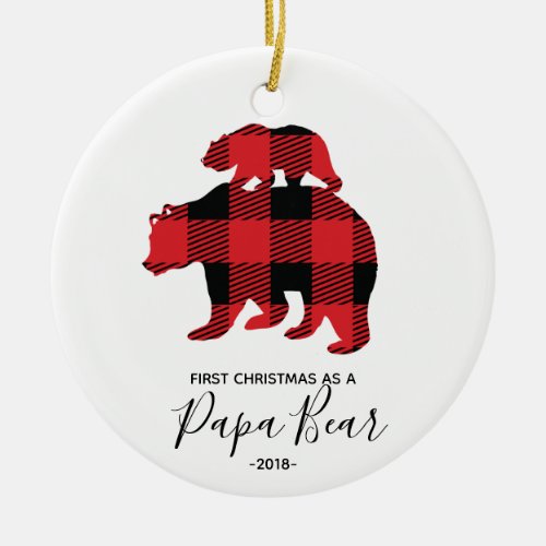 First Christmas as Papa Bear ornament