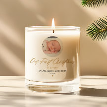 First Christmas As Parents Baby Photo Modern