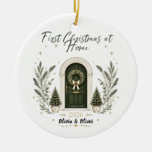 First Christmas at Home Holiday Door