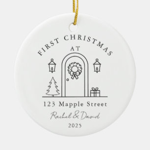 First Christmas at Our New Home – Front Door Ceramic Ornament