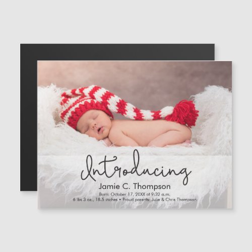 First Christmas Baby Birth announcement