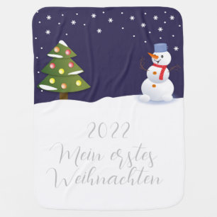 First Christmas baby blanket for Christmas