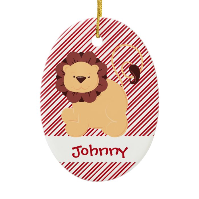 First Christmas Baby Lion Custom Ornaments