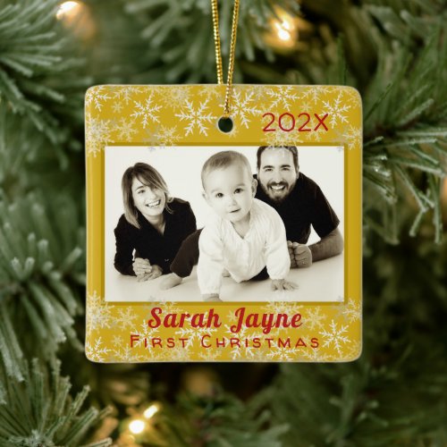 First Christmas Baby Unisex Double Sided Ornament