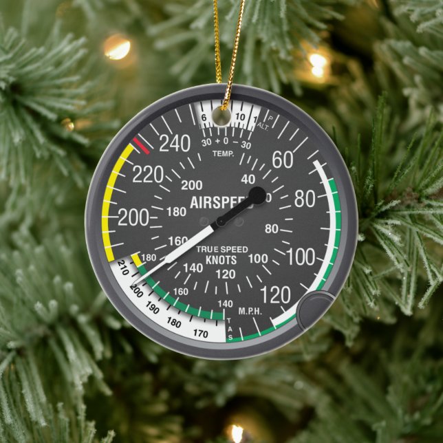 First Christmas Being A Pilot Ceramic Ornament (Tree)