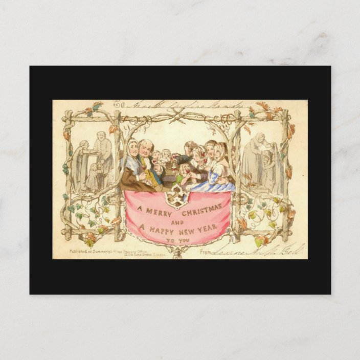 First Christmas Card John C Horsley 1843 Zazzle Com