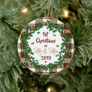 First Christmas Ceramic Ornament