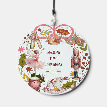 First Christmas coquette ballet nutcracker pink