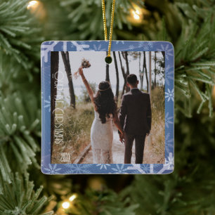  First Christmas, Custom Photo Ceramic Ornament