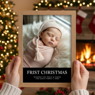 First Christmas Cute Family Holiday Card