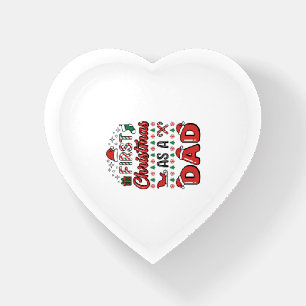 First Christmas Dad Holiday Paperweight