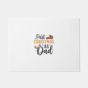 First Christmas Dad Holiday Truck Doormat
