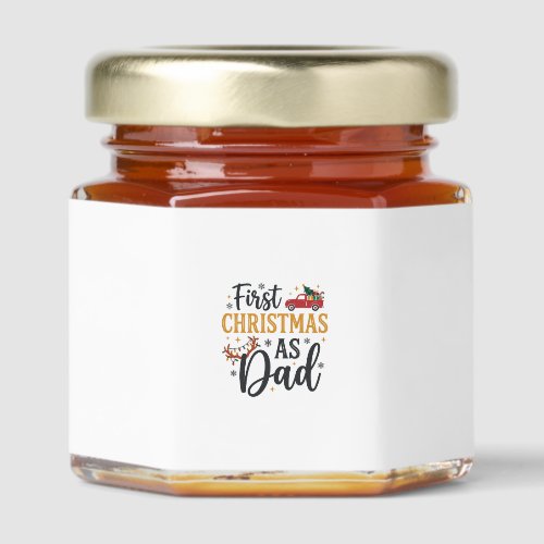 First Christmas Dad Holiday Truck Honey Jar Favors