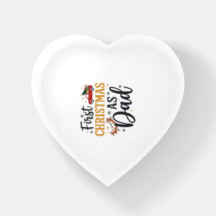 First Christmas Dad Holiday Truck Paperweight