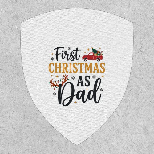 First Christmas Dad Holiday Truck Patch