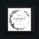 First Christmas Engaged Personalized Couple Gift Gift Box<br><div class="desc">First Christmas together Personalized Ornament
Celebrate your first Christmas as an engaged couple with a beautiful and meaningful keepsake! This personalized ornament is designed to capture the joy and love of this special milestone.</div>