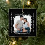 First Christmas Expecting Pregnancy Announcement  Ceramic Ornament<br><div class="desc">Celebrate the joy of new beginnings with this First Christmas Expecting pregnancy announcement ceramic ornament. A beautiful way to share your exciting news, it’s perfect for displaying on your tree or gifting to family and friends. Ideal for holiday reveals, Christmas parties, or as a keepsake to remember this special season,...</div>