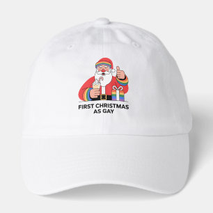 First Christmas Gay Santa LGBTQ Queer Santa Hat