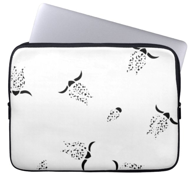 First Christmas Gift | Engaged Couple Keepsake Laptop Sleeve (Front)