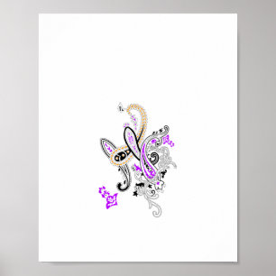 First Christmas Gift Engaged Couple Keepsake Poster