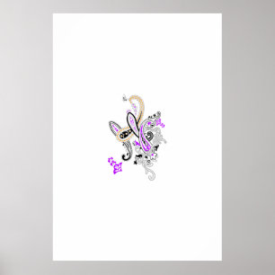 First Christmas Gift Engaged Couple Keepsake Poster