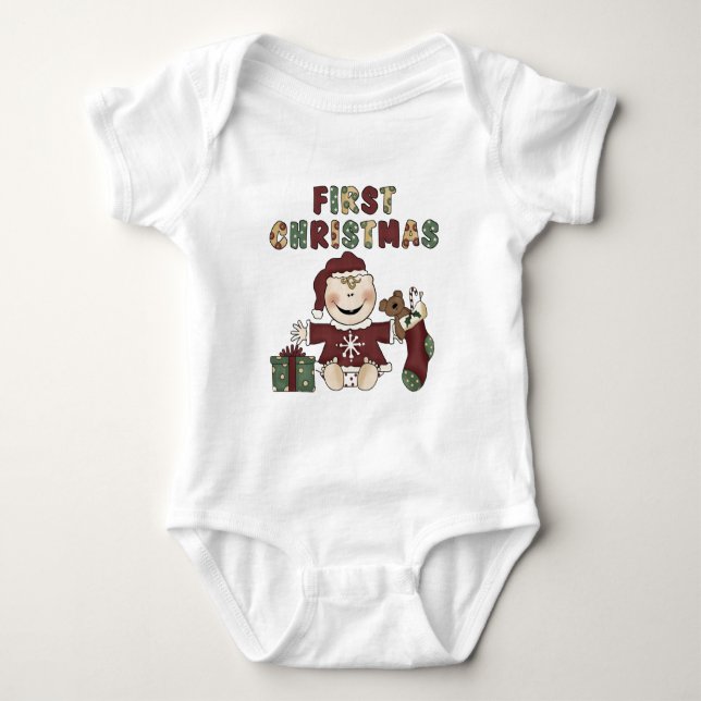 First Christmas Girl Tshirts and Gifts (Front)