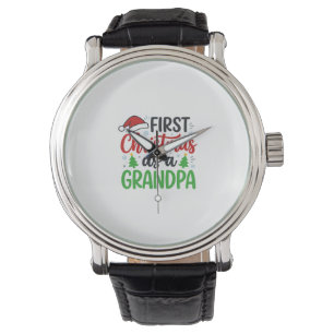 First Christmas Grandpa Santa Hat Watch