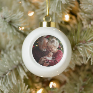 First Christmas Grandparents Tree Ornament Custom