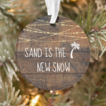 First Christmas in Florida Dated Palm Tree Holiday Ornament