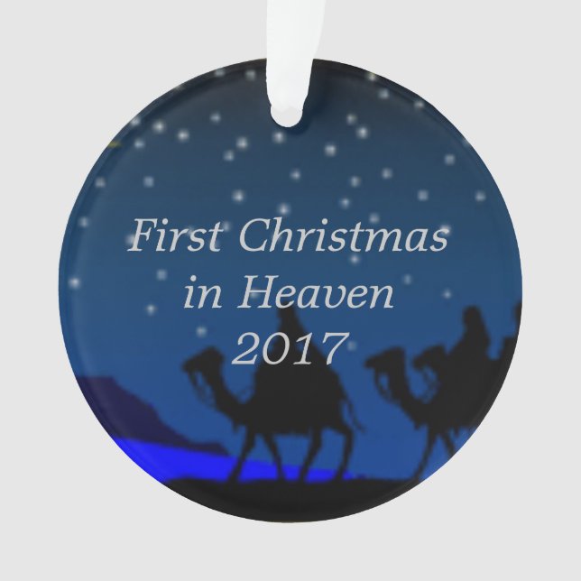 First Christmas in Heaven 2017 Ornament (Front)