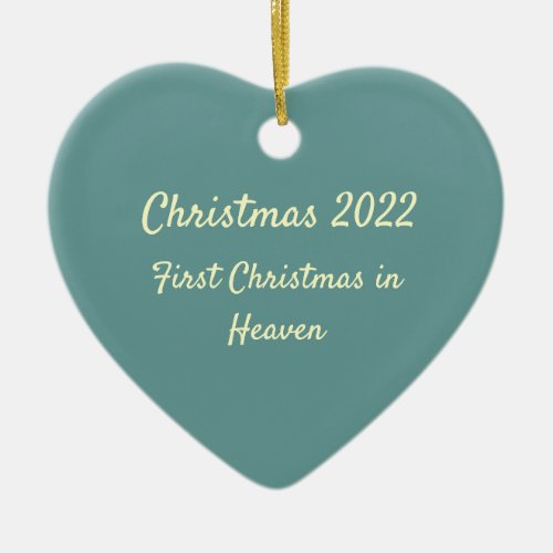 First Christmas in Heaven 2022 Ceramic Ornament