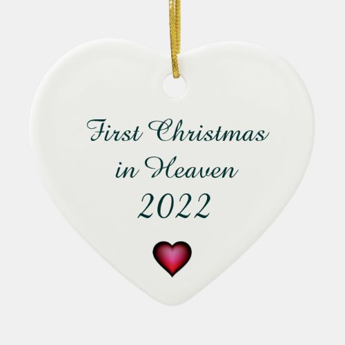 First Christmas in Heaven Ceramic Ornament