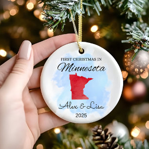First Christmas in Minnesota State Ornament