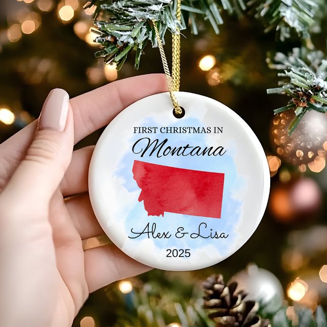 First Christmas in Montana State Ornament (Creator Uploaded)