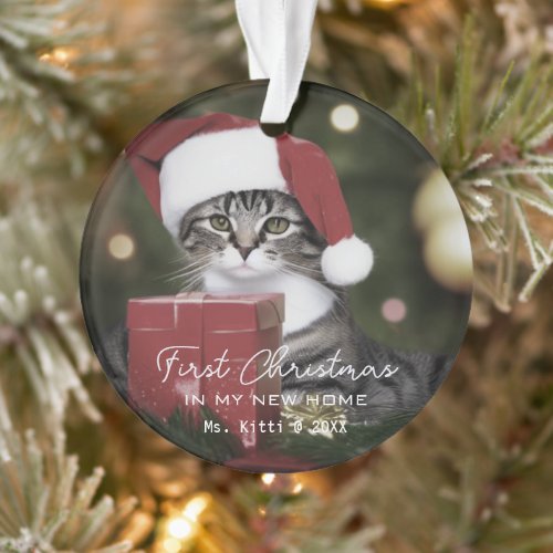 First Christmas In My New Home Cute Cat Pet Lovers Ornament