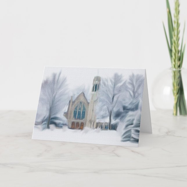 First Christmas In Nebraska  Cards (Front)