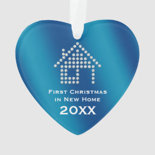 First Christmas in New Home 20XX   Your Photo Ornament