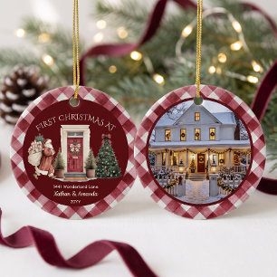 First Christmas In New Home Ceramic Ornament