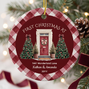 First Christmas In New Home Ceramic Ornament