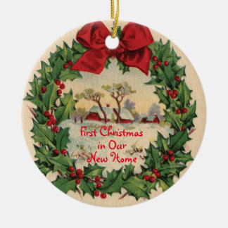First Christmas in New Home Ornament