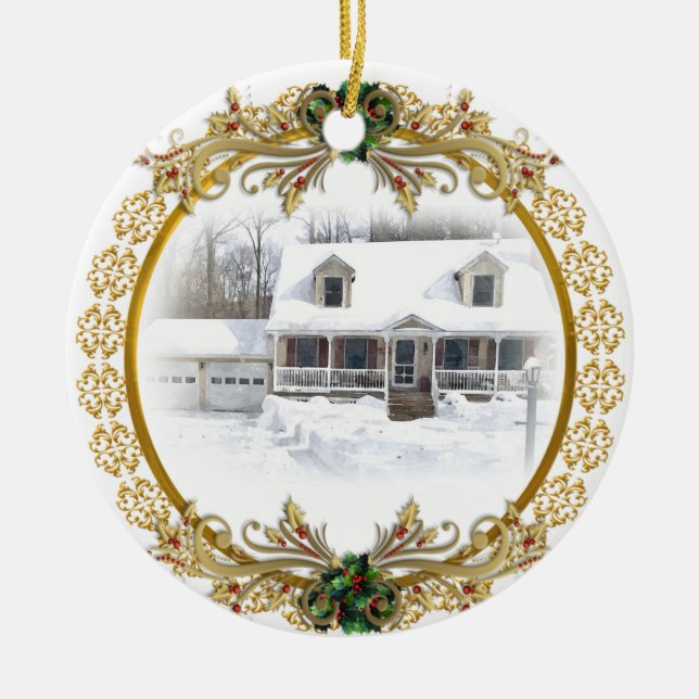 First Christmas in New Home ornament (Front)