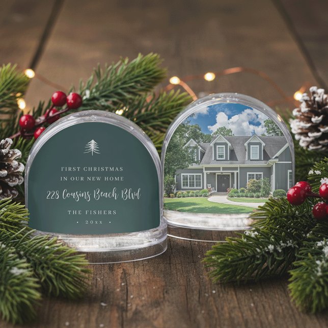 First Christmas in New Home Photo Snow Globe (Creator Uploaded)